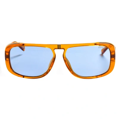 Image of Guess Womenss acetate sunglasses with rectangular shape GU00082 Orange One Size