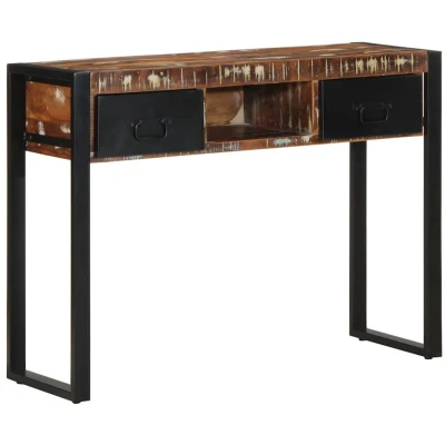 Image of vidaXL Console Table Multicolour 100x35x75 cm Solid Wood Reclaimed