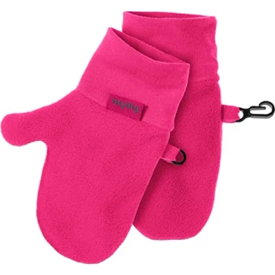 Image of Playshoes Unisex Baby Fleece Mittens Gloves, Pink, 6 12 months