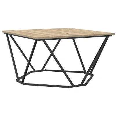 Image of vidaXL Coffee Table Sonoma Oak 80x80x45 cm Engineered Wood