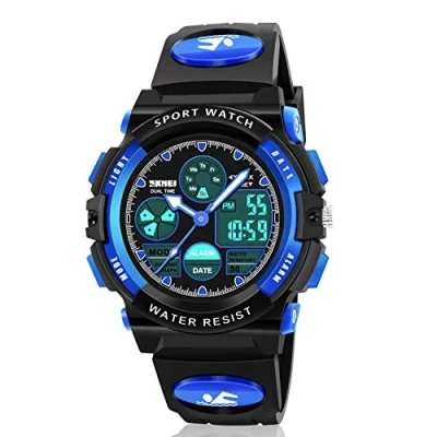 Image of Dodosky Boy Toys Age 6 12, LED 50M Waterproof Digital Sport Watches for Kids Birthday Presents Gifts 5 12 Year Old Boys Blue