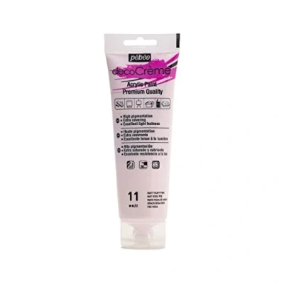 Image of Pebeo 120ml DecoCreme, Acrylic, Fairy Pink, 14 x 4.5 6.5 cm