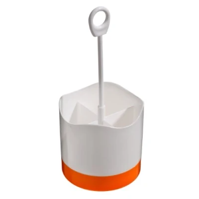 Image of Orange and White Plastic Cutlery Caddy Premier Housewares