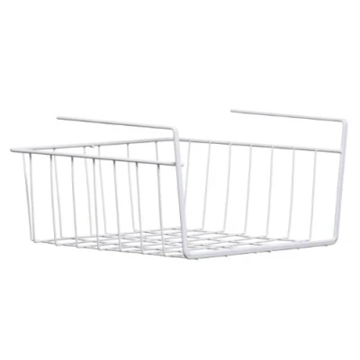Image of Premier Housewares Under Shelf Storage Basket for Cupboard Organiser Pantry Baskets,White,.29 cm
