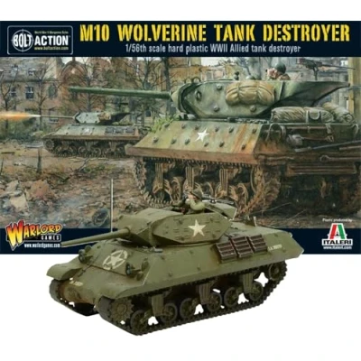 Image of Warlord Games M10 Tank Destroyer/Wolverine 1:56 / 28mm Plastic Scale Model for Bolt Action Highly Detailed World War 2 Miniatures Table top Wargaming