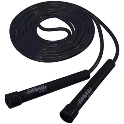 Image of Farabi Sports Skipping Rope Jump Fitness Gym Boxing Training Jumping (Black)
