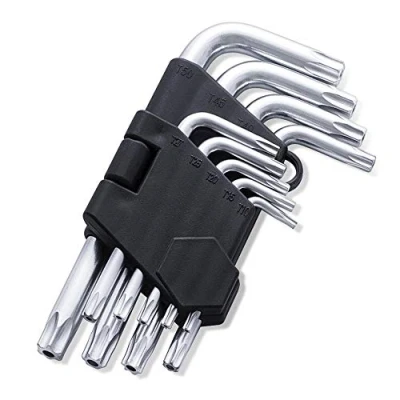 Image of FINDER XJ193123P Arm Wrench, Hollow End Star Key Set T10 T50, of 9 Piece, Standard