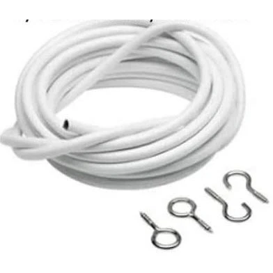 Image of GCH 3 METRES of Net Curtain Wire White Window Cord Cable