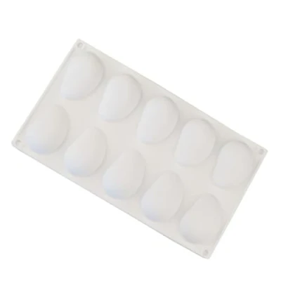 Image of 10 Cavity Silicone Mold Mango Ice Cream Jelly Fondant Chocolate Bakeware Fruit Shape Cake Decorating Tool DIY Mould Baking Tools
