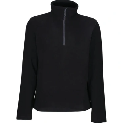 Image of Regatta Professional Men&#039;s Eco Friendly Honestly Made 100% Recycled Half Zip Fleece Black, Size: XS