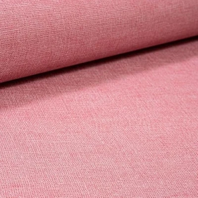 Image of SOPHIE LAURENCE Plain Pink Textured Linen Effect Vinyl Wallpaper Paste The Wall, Washable, Peelable, 0.53m x