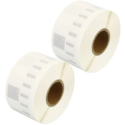 Image of Prestige Cartridge 99013 36 mm x 89 Clear Address Labels Roll for Dymo Labelwriter 320/400/450/4XL (Pack of 2)