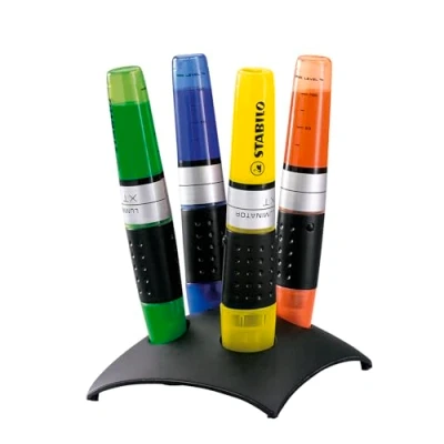 Image of Highlighter STABILO LUMINATOR Deskset of 4 Yellow, Green, Blue, Orange