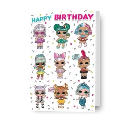 Image of lol surprise, blank, birthday card