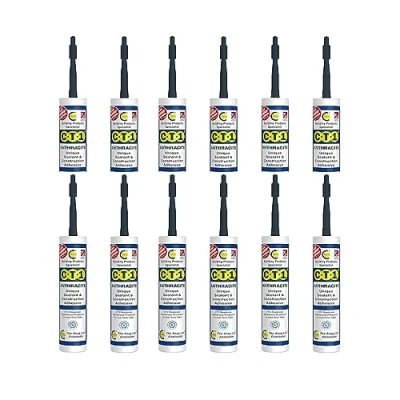 Image of CT1 Building Sealant &amp; Adhesive Snag Tube 290ml for Virtually Any Material (Anthracite 12 Pack)