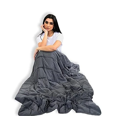 Image of GC GAVENO CAVAILIA Microfibre Weighted Blanket Adult 150 x 200 Anxiety Relief Fluffy For Bed Insomnia Stress 4.6kg