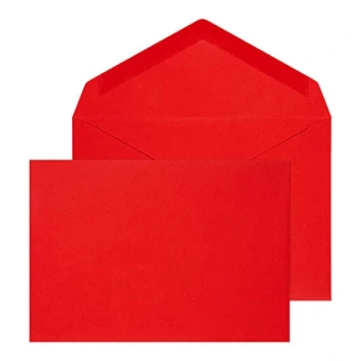 Image of Blake Envelopes Purely Everyday ENV2662 Briefumschläge Naßklebung Rot C6 114 x 162 mm 100g/m² 500 Stück