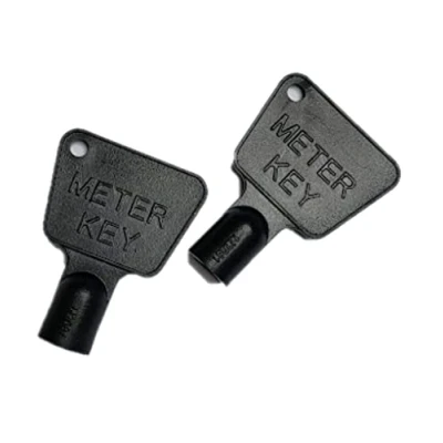 Image of Simply Products Electric Meter Gas Utility Box Key Pack of 2 Black
