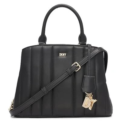 Image of DKNY Women&#039;s R24dzv45 bgd 1sz Satchel, Black/Gold