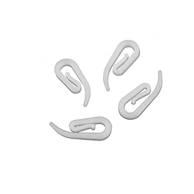 Image of Oypla Plastic Window Door Bathroom Curtain Hooks Set of 120 2.8 x 1.2cm