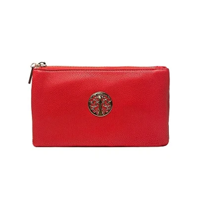 Image of Women&#039;s Long &amp; Son Small Clutch, Wristlet, Shoulder ,Cross Body Bags (Red)