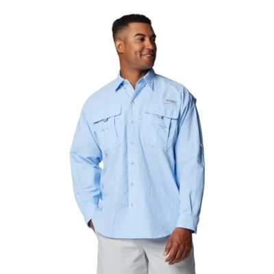 Image of Columbia Men&#039;s Bahama II Long Sleeve Shirt, 2024 Sail, X Large