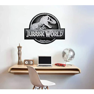 Image of Jurassic World : Fallen Kingdom Dinosaur Logo Wall Mural Vinyl Art Decal Sticker (90cm)