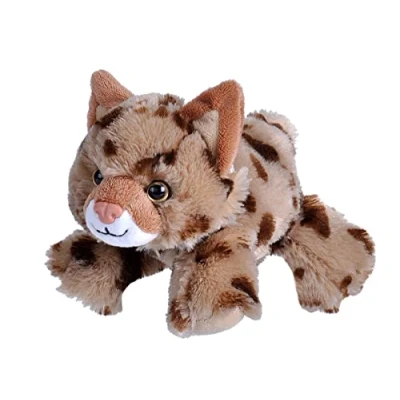 Image of Wild Republic 23129 Hug EMS Plush Bobcat, Soft Toy, 18 cm, 7&quot;