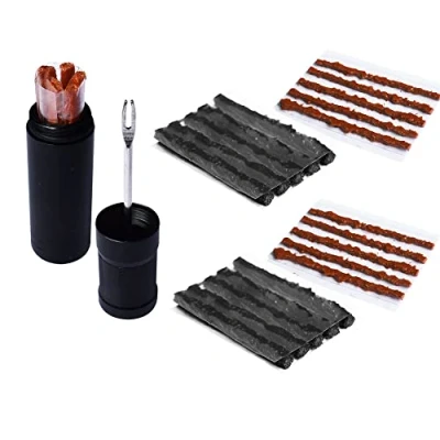 Image of Lotatheta Bike Tubeless Tire Tyre Repair Kit Plugger Plugs Tool Tires Fix Flat Puncture MTB and Road Mountain Bicycle +25 Strips (10 x1.5 mm + 5 x 2.5 10 3.5 mm)