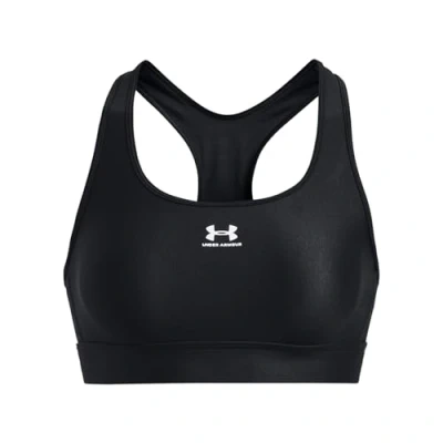 Image of Under Armour UA HG MID Padless Medium support sports bra, Women&#039;s, Size: Medium, Black/white
