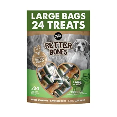 Image of Zeus Better Bones Lamb &amp; Mint Wrap Bones, 24 Pk