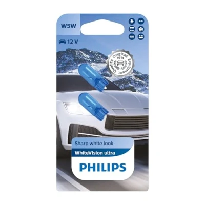 Image of 1608368680, 1608386080, 1608386180, 1608386280, 1608386380 Light Bulbs PHILIPS 12961WVUB2 12V 5W W5W, Wedge Base Lamp SUBARU: Forester II