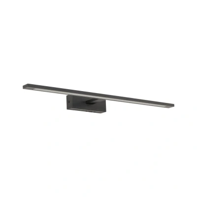 Image of TK Lighting Gallery LED wall light, black, metal, width 62 cm, IP44