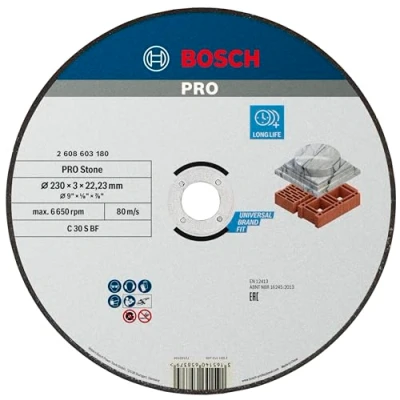 Image of Bosch 2608603180 Stone Straight Cutting Disc