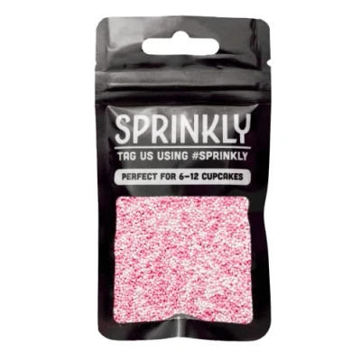 Image of SPRINKLY Matt 100&#039;s &amp; 1000&#039;s Pink White 30g