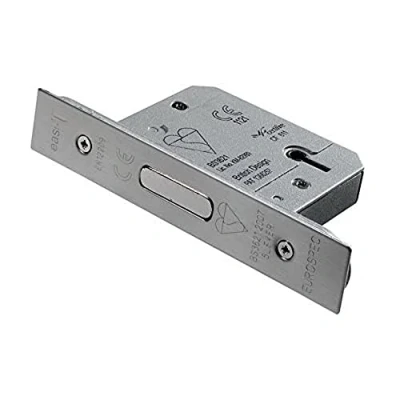 Image of Carlisle Brass LDB5530SSS/BP British Standard Dead Lock, Satin Stainless Steel, 3 inch