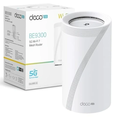 Image of TP Link Deco BE65 5G(1 pack) Whole Home Mesh Wi Fi 7 System, BE1100 Tri Band WiFi Booster, AI Driven Router, Connect Over 200 Devices, 2.5G Connectivity Wired &amp;Wireless, Gaming&amp;4K, Easy Setup