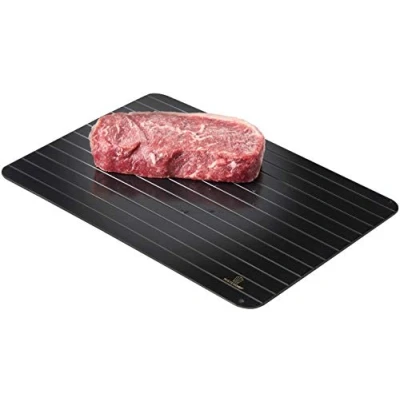 Image of MisterChef Fast Defrosting Tray The Safest Way to Defrost Meat, Fish or Frozen Food Quickly Without Electricity, Microwave, Hot Water Any Other Tools