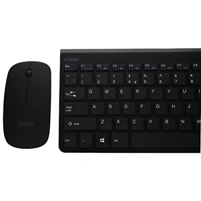 Image of kenable CODA Wireless Mouse &amp; Keyboard Compact for Android PC Laptop Mac Black
