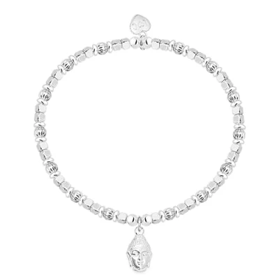 Image of Life Charms Silver Buddha Charm Bracelet in Gift Box
