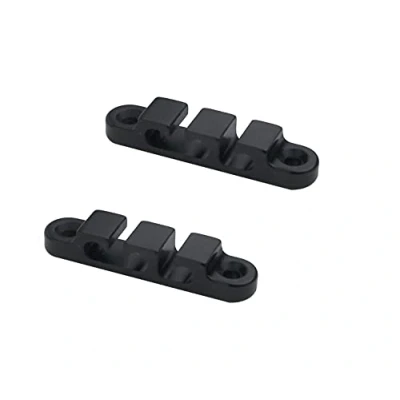 Image of Guyker 2Pcs 3 String Retainer/String Guide for Electric Bass Head Retainer Tree Buckle Groove SR5, Black