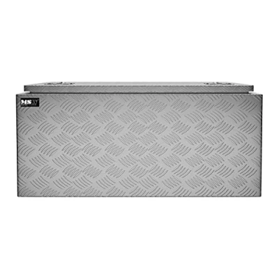 Image of MSW Professional Aluminium Tool Box Locking Truck Storage Transport Equipment Waterproof Riveted Hinges 2 Side Handles 119L ATB 910 (91 x 44.5 43 cm, 1.3mm Thick, Keys)
