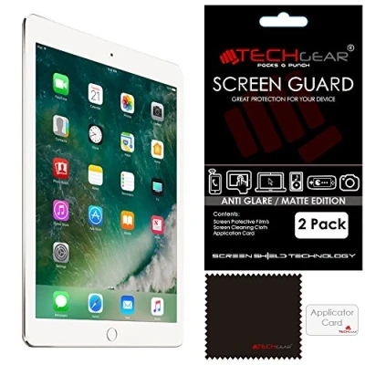 Image of TECHGEAR [Pack of 2] Anti Glare Screen Protectors for iPad 9.7&quot; (2018/2017) Matte Lcd Protector Guards Compatible with Apple 6th and 5th Generations