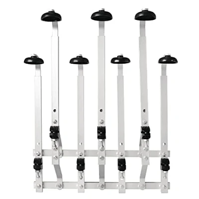 Image of Olympia Wall 7 Bottle Bracket Shelf Support Rail Mount Heavy Duty 210X340X400Mm