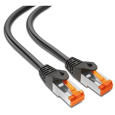 Image of mumbi LAN Cable 50 m CAT 6 Network Shielded F/UTP CAT6 Ethernet Patch RJ45 Black