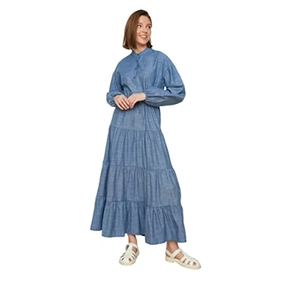Image of Trendyol Dress Navy Blue Maxi