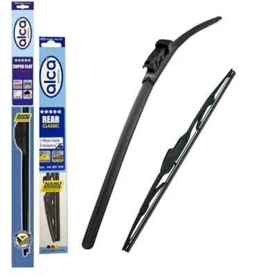 Image of alca Super Flat Windscreen Wiper Blade Front And Rear ASF26PT12ARC Fits Citroen C1 2014 onwards