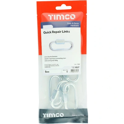 Image of 4x TIMCO Quick Repair Links Zinc 6QLP