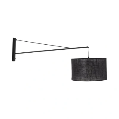 Image of Glorii Wall Lamp With Shade Black 1xE27
