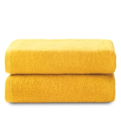 Image of Top Towel Set of 2 Bath or Shower Towels 100% Cotton 400 g/m2 Measure 70 x 140 cm